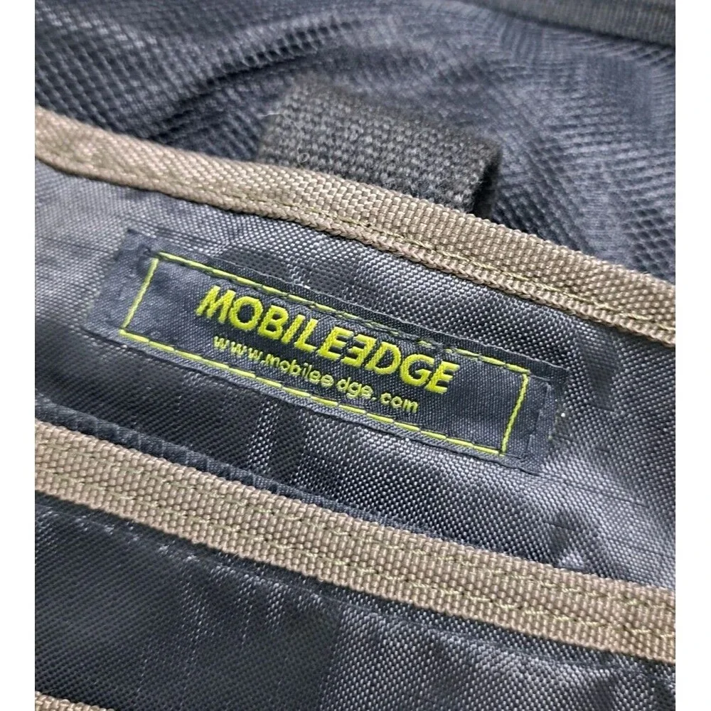Mobile Edge Canvas Laptop Messenger Briefcase Crossbody Bag Brown School Carry